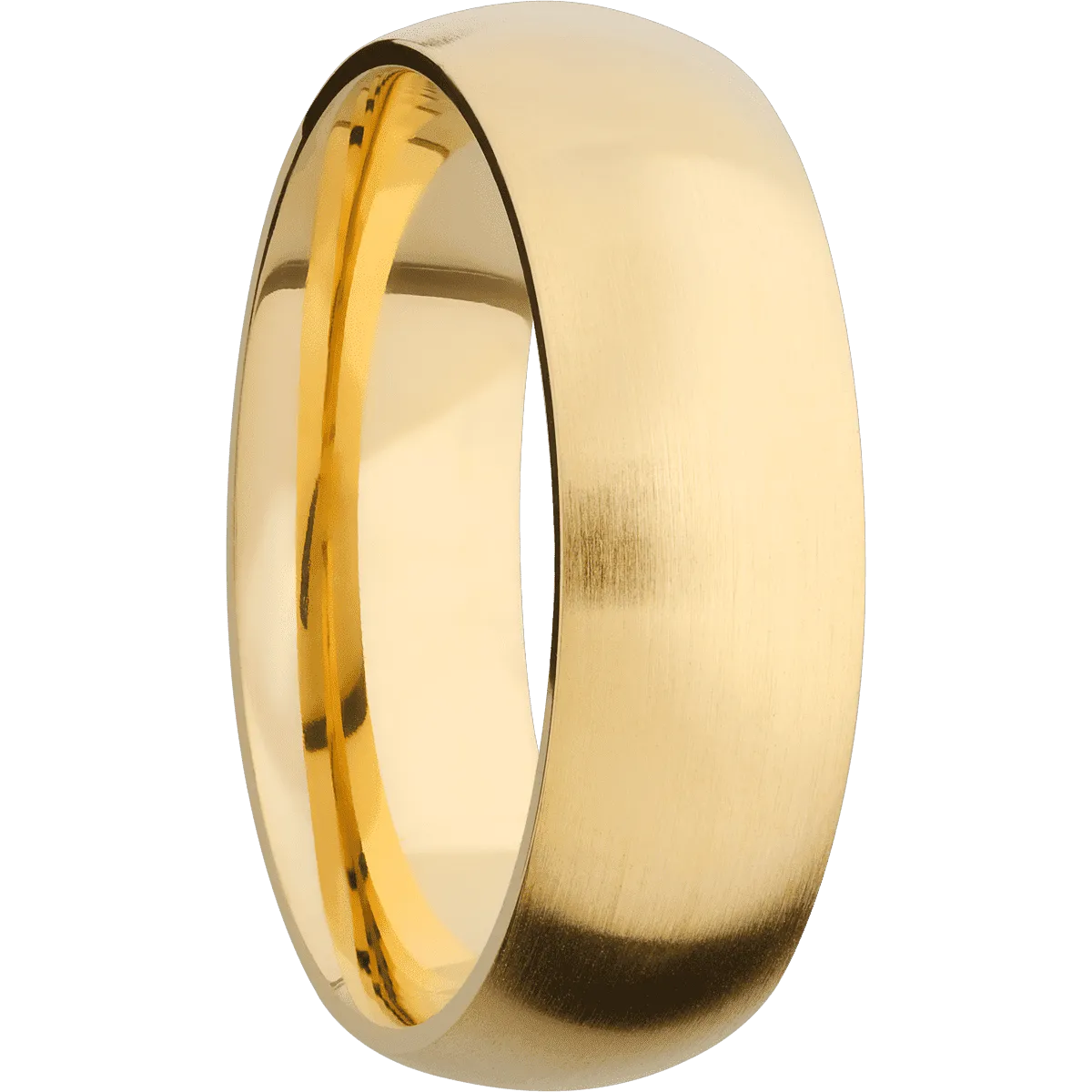 14K Yellow Gold with Satin Finish