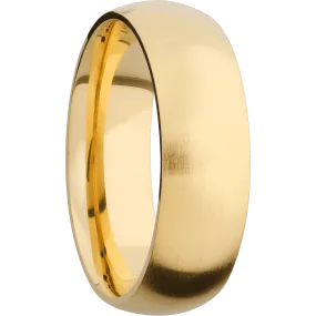 14K Yellow Gold with Satin Finish