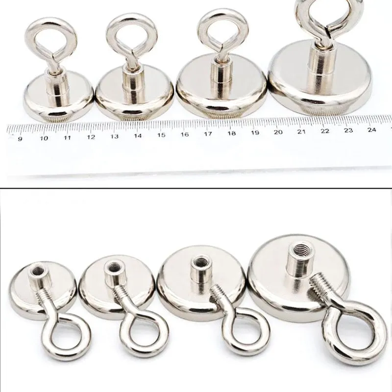 1PC Super Strong Neodymium Magnet Pot Fishing Salvage Hook Searcher