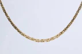 23" 14k Yellow Gold Byzantine Chain (36.96g.)