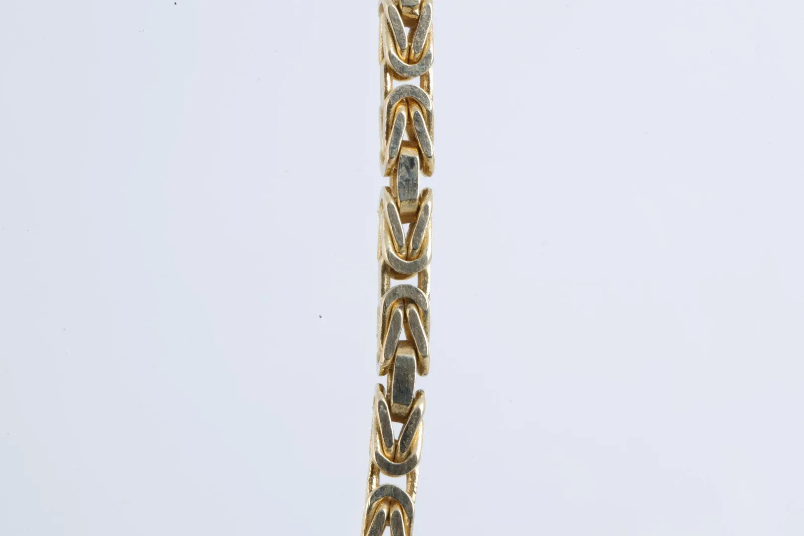 23" 14k Yellow Gold Byzantine Chain (36.96g.)