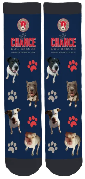 2nd "Chance" Dog Rescue Crew Socks