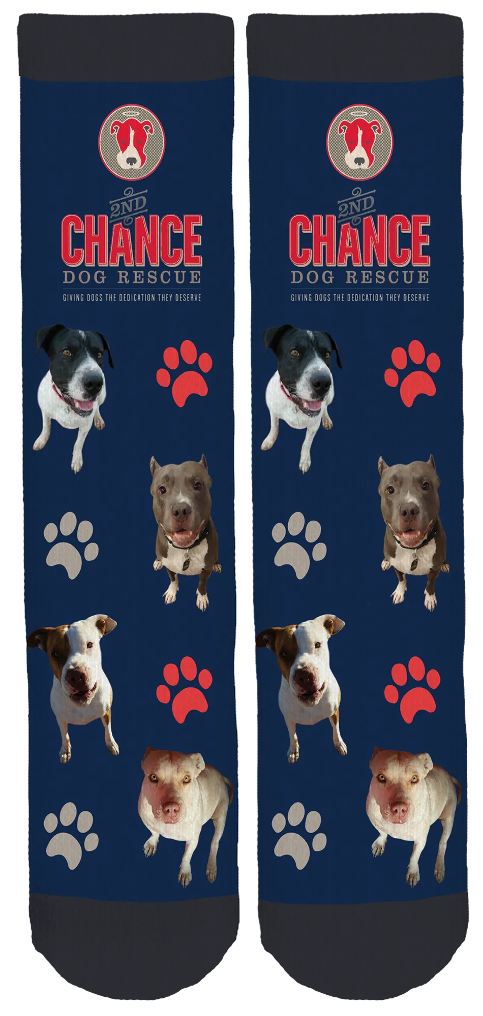 2nd "Chance" Dog Rescue Crew Socks