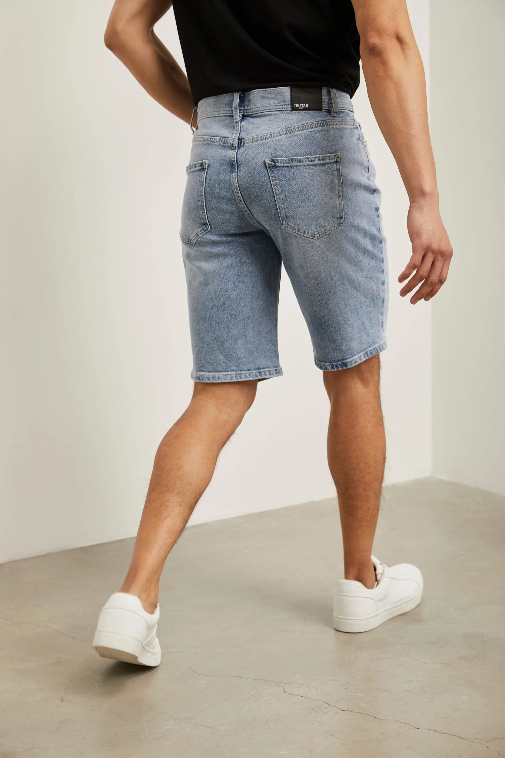 5 pocket Comfort fit denim bermuda shorts