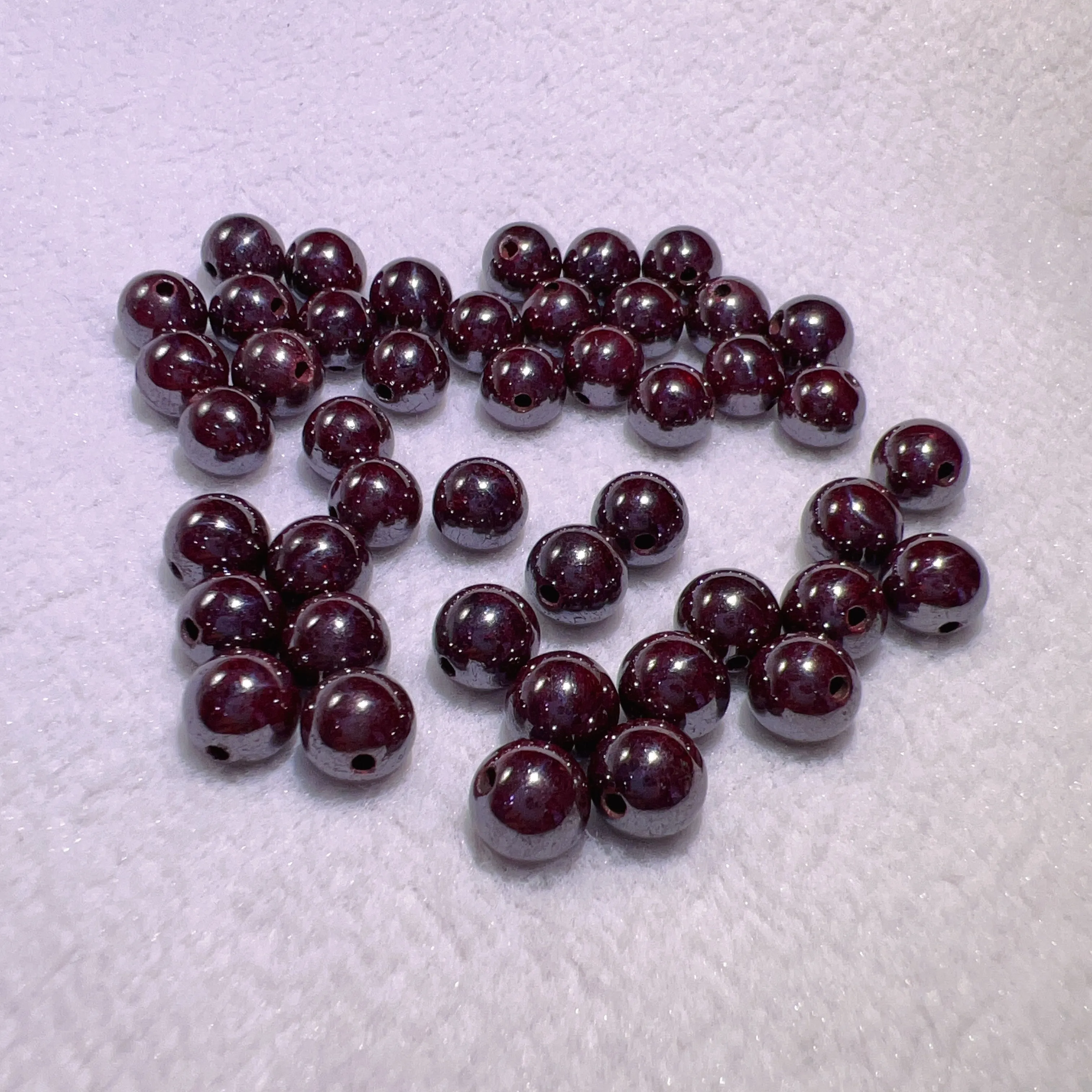 8mm Genuine Cinnabar Round Beads for DIY Jewelry Making Projects