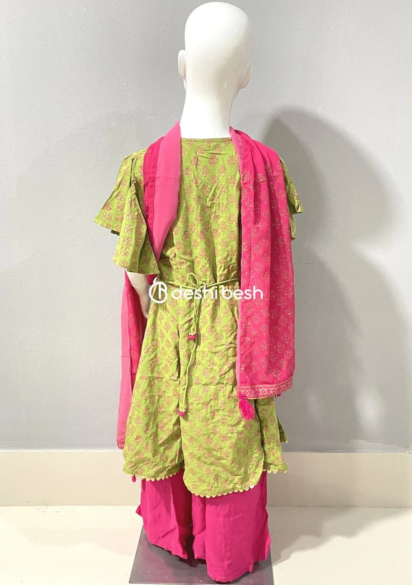 Aarong Printed Embroidered Linen Shalwar Suit