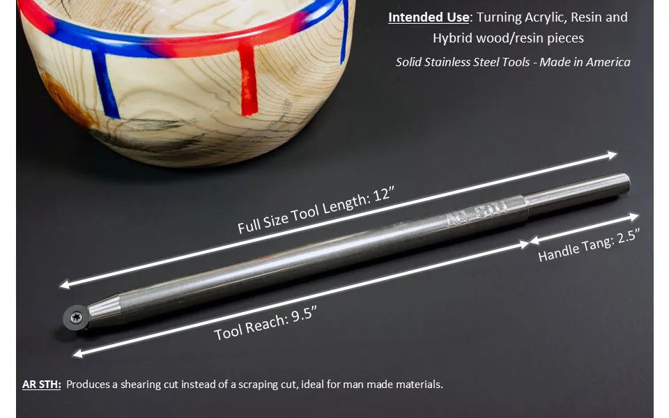 Acrylic Resin Turning & Hollowing Tool Unhandled (12 Long AR STH)