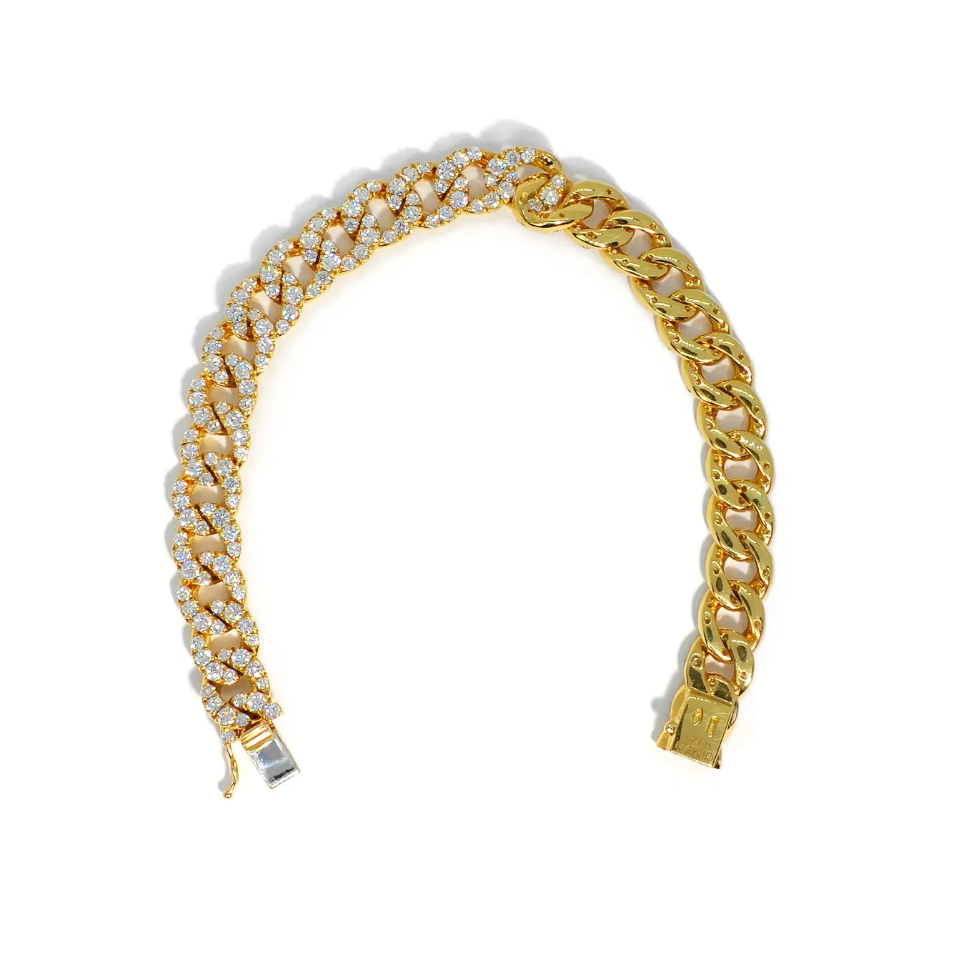 AFJ Diamond Collection - Diamond Gourmette Link Bracelet, 18k Yellow Gold