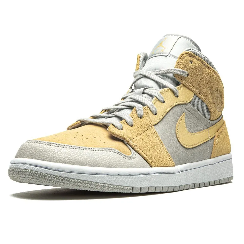 Air Jordan 1 Mid SE Grey Fog Lemon Wash