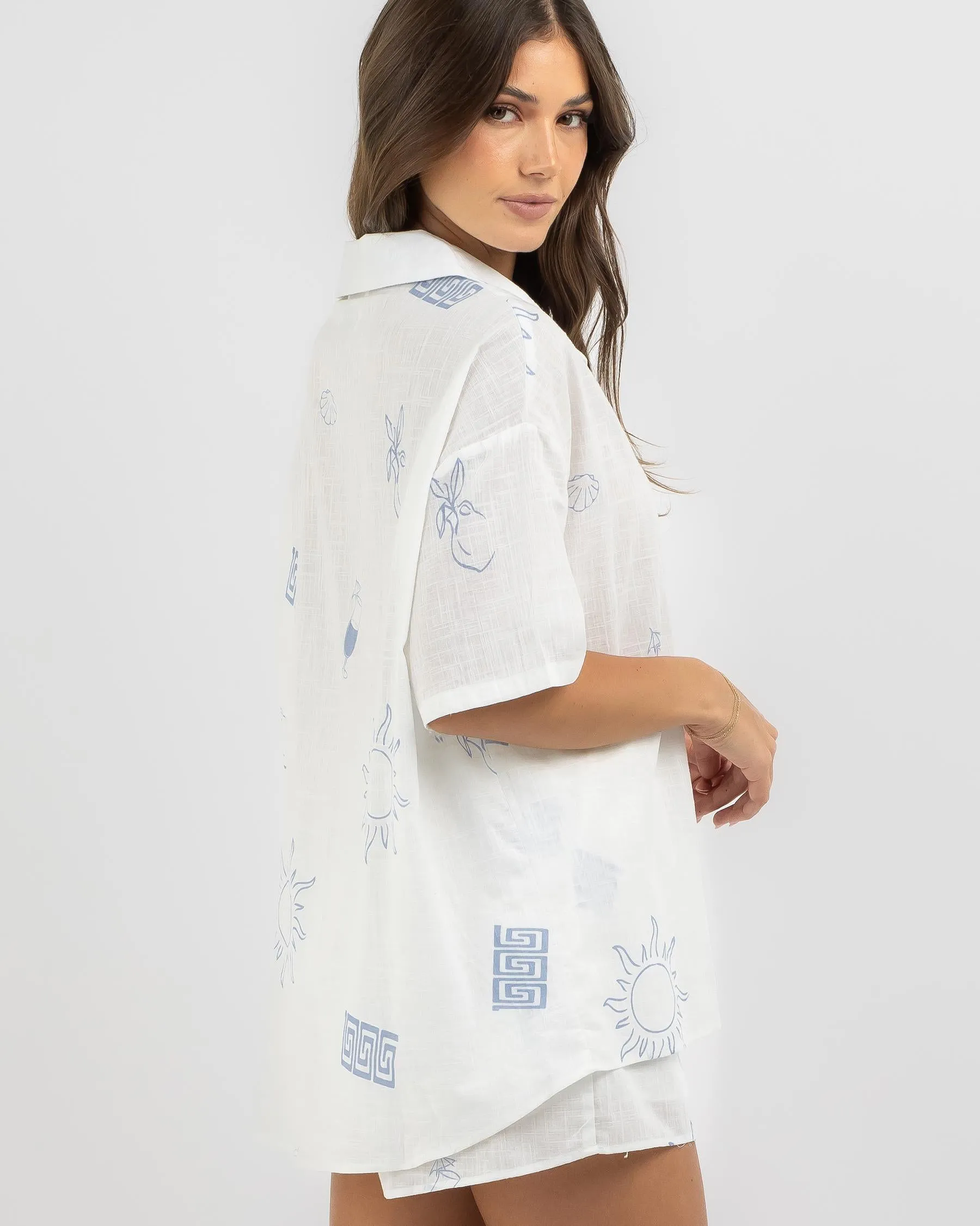 Alice Cotton Set - White/Blue