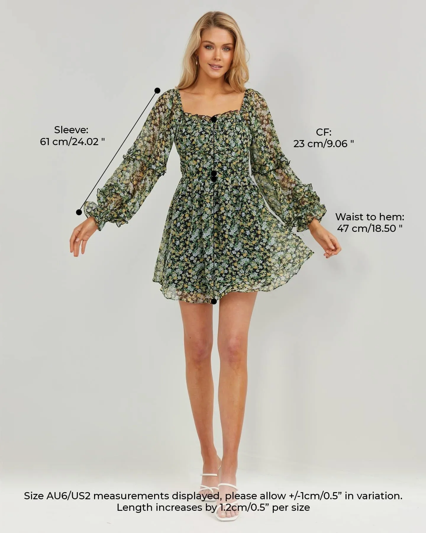 Allira Dress-Green Floral