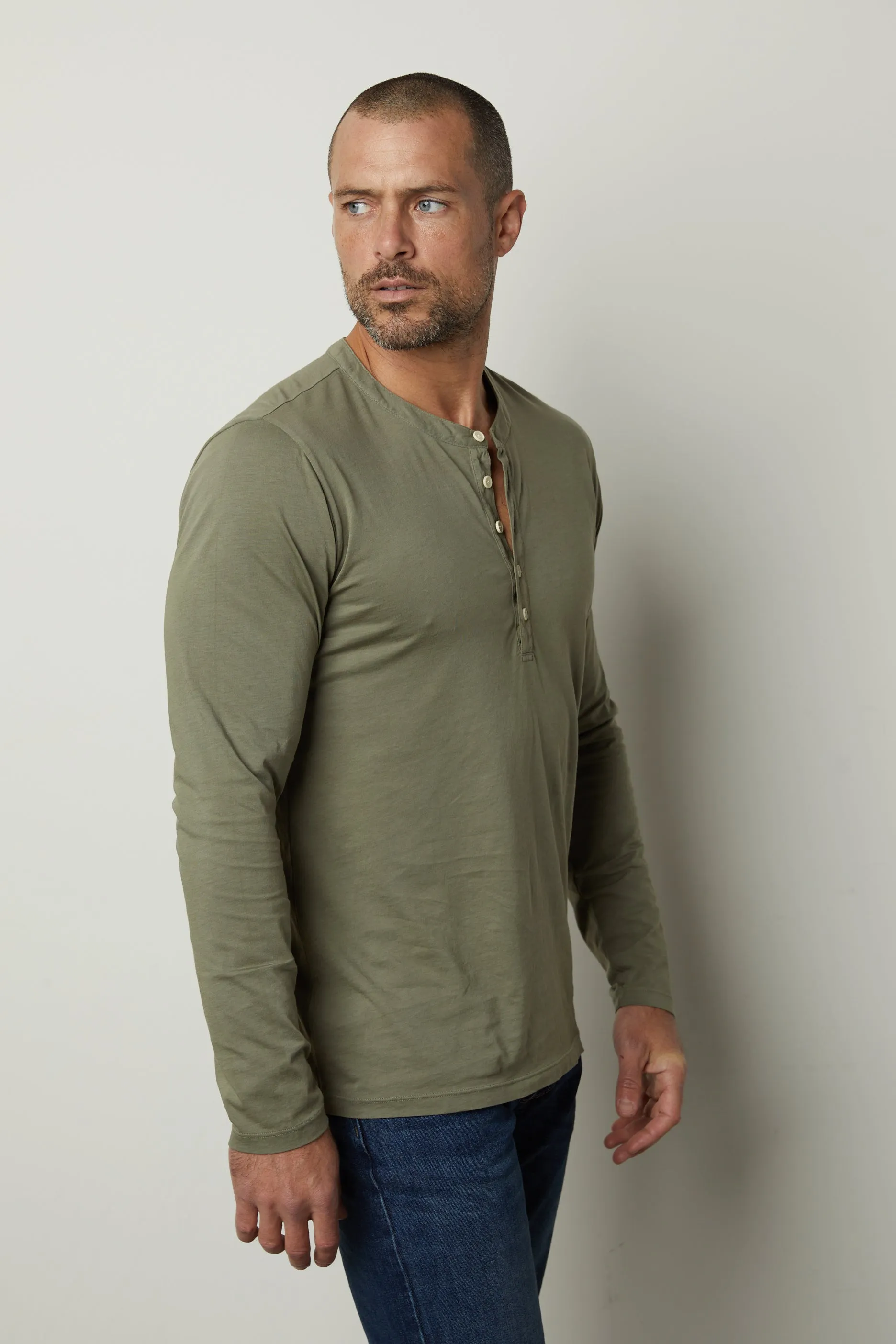 ALVARO COTTON JERSEY HENLEY