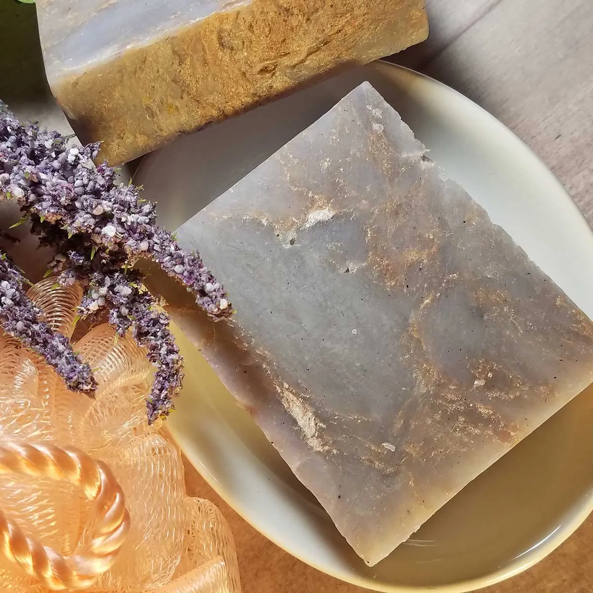 Amethyst and Gold Love Spell Handmade Soap