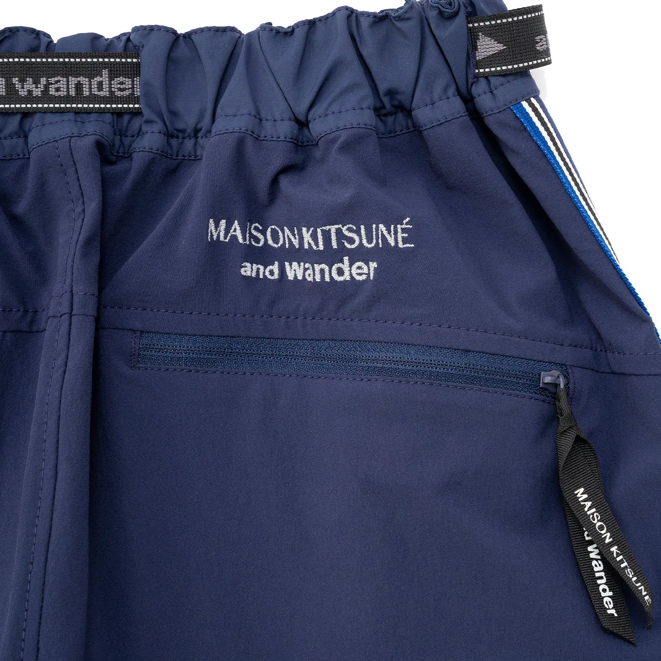 And Wander x Maison Kitsune Trak Sarouel Pants Navy