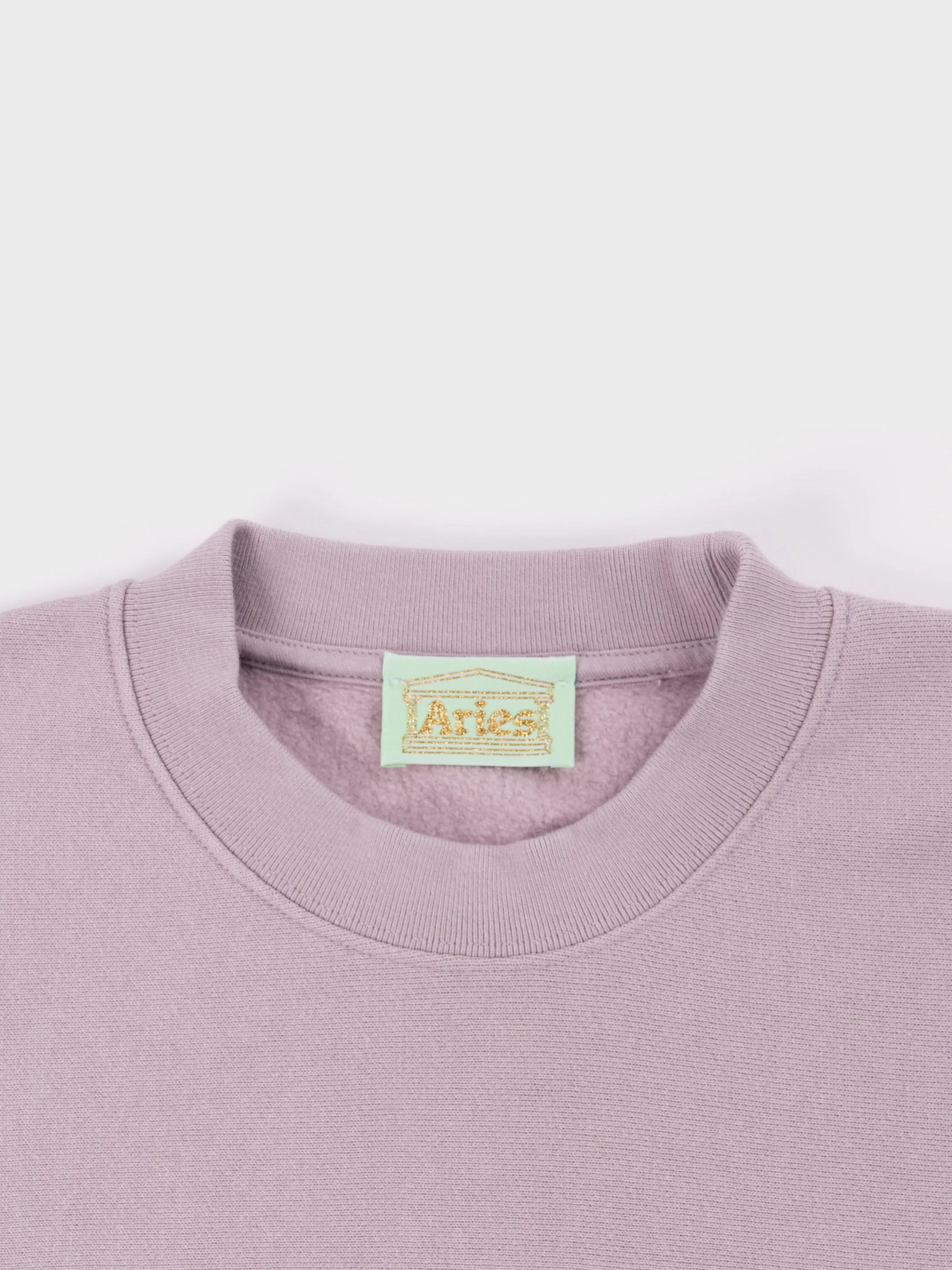 Aries Aged Premium Temple Sweatshirt - Lilac