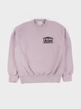 Aries Aged Premium Temple Sweatshirt - Lilac