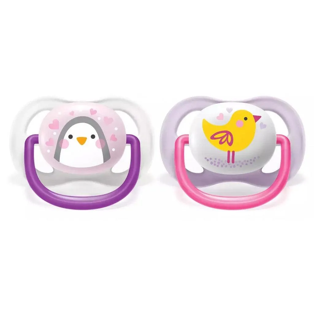 Avent Ultra Air Design Baby Soother (0 - 6m) - Animals