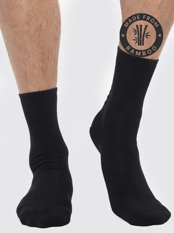 BAM Bamboo Socks Heavyweight Classics - Black