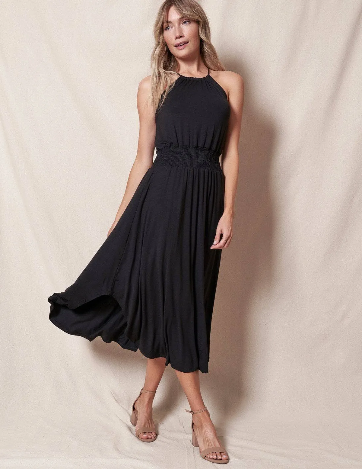 Bamboo Halter Dress - As-Is-Clearance