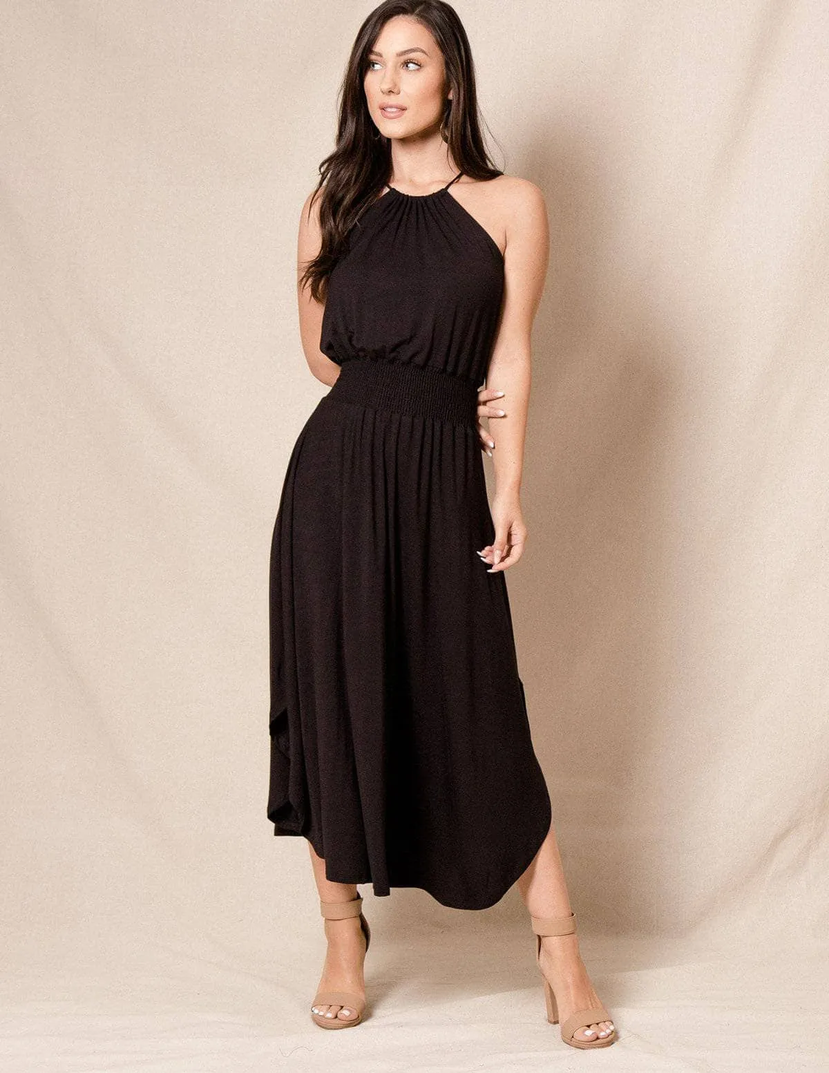 Bamboo Halter Dress - As-Is-Clearance