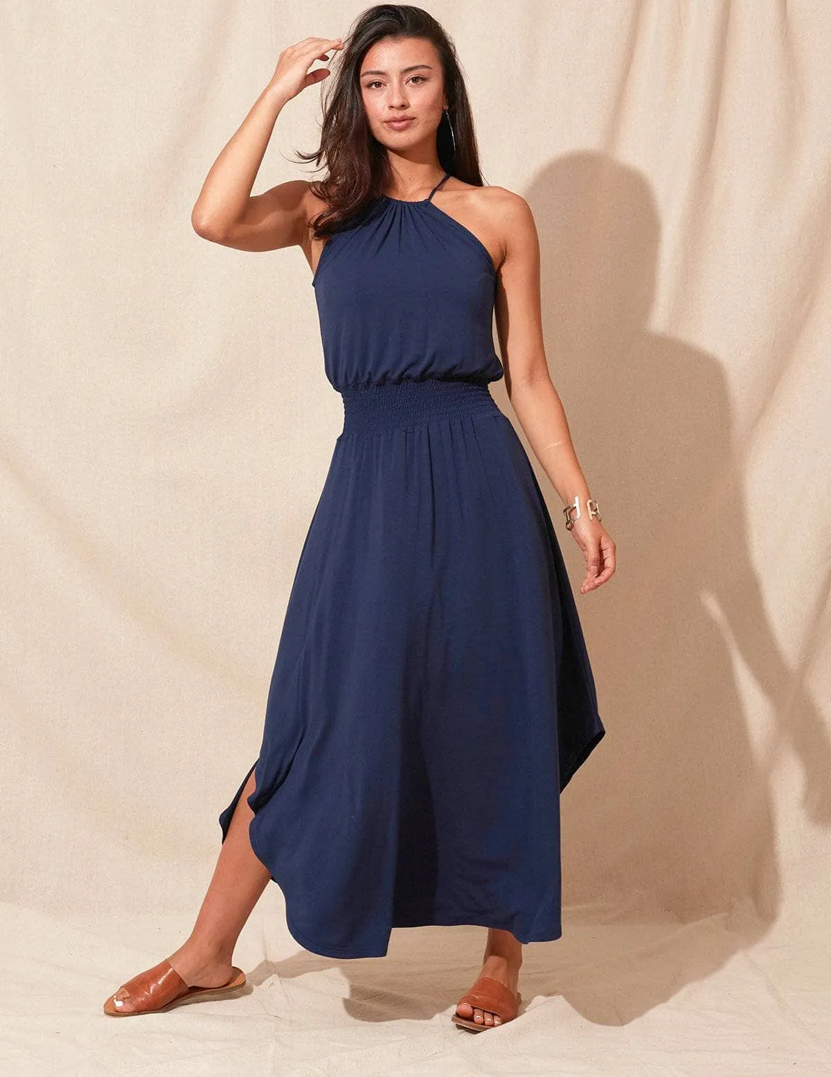 Bamboo Halter Dress - As-Is-Clearance