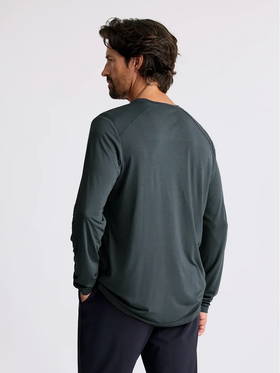 Bamboo Lightweight Long Sleeve Shirt Midnight