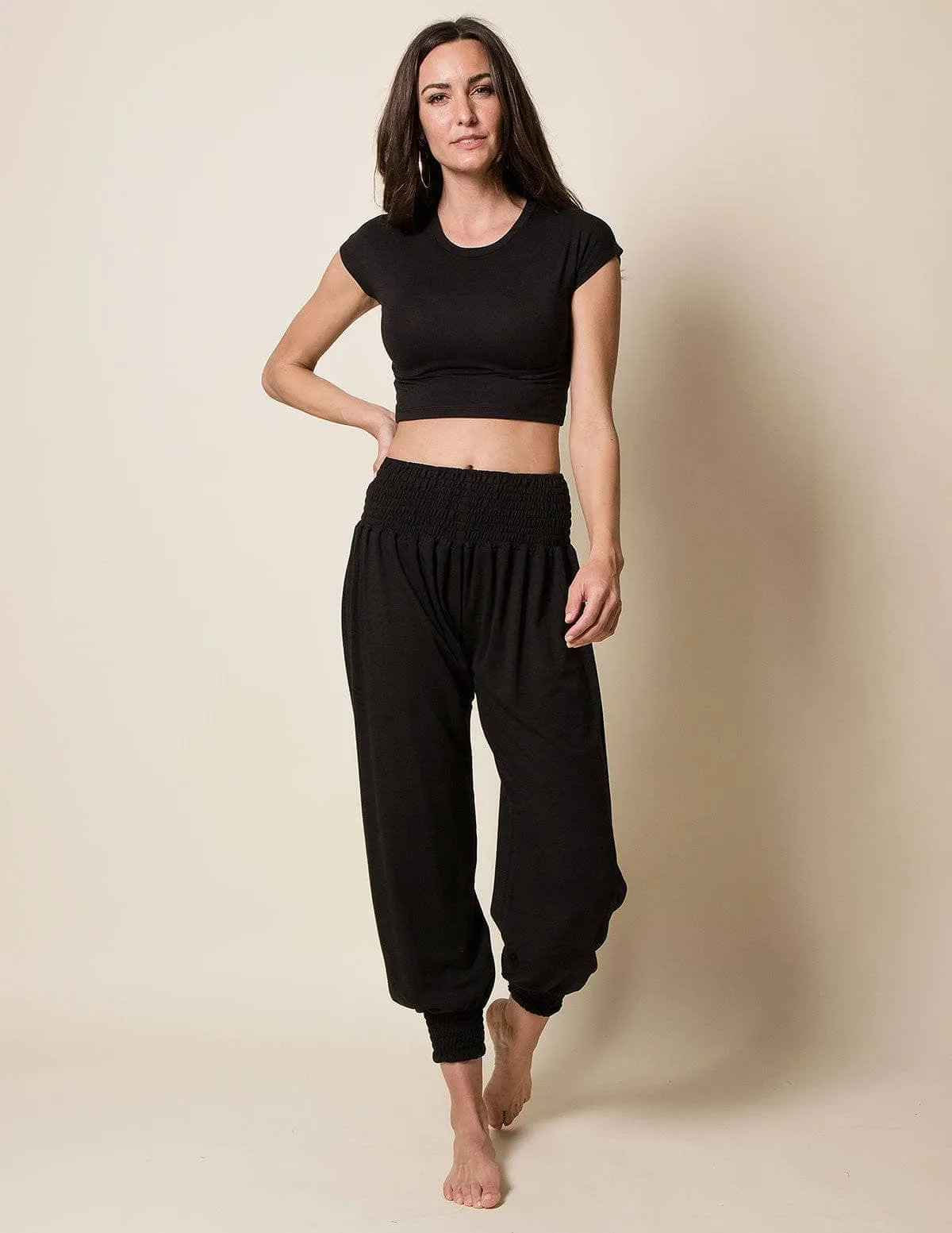 Bamboo / Organic Cotton Taj Pants - Black