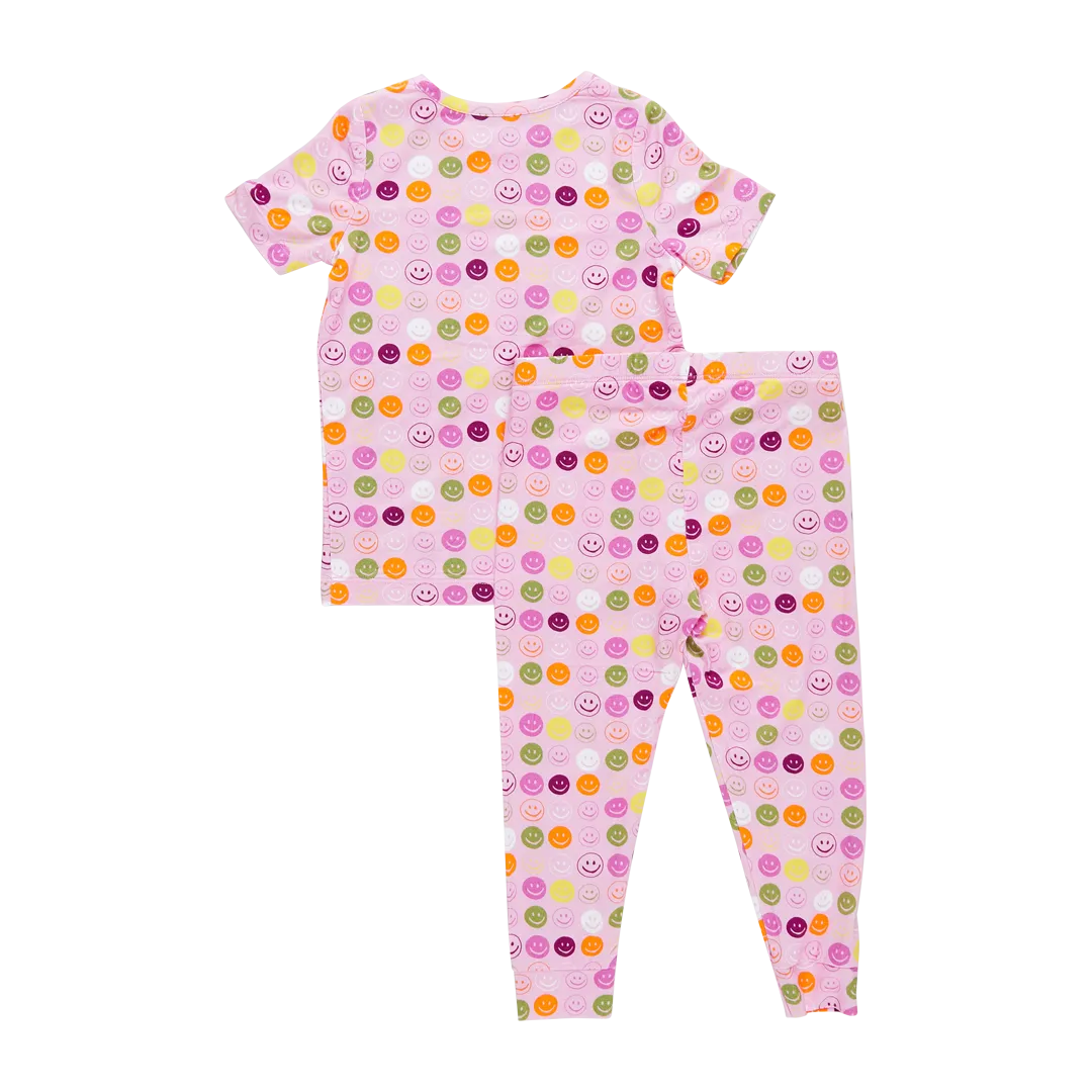 bamboo pj set | smiley