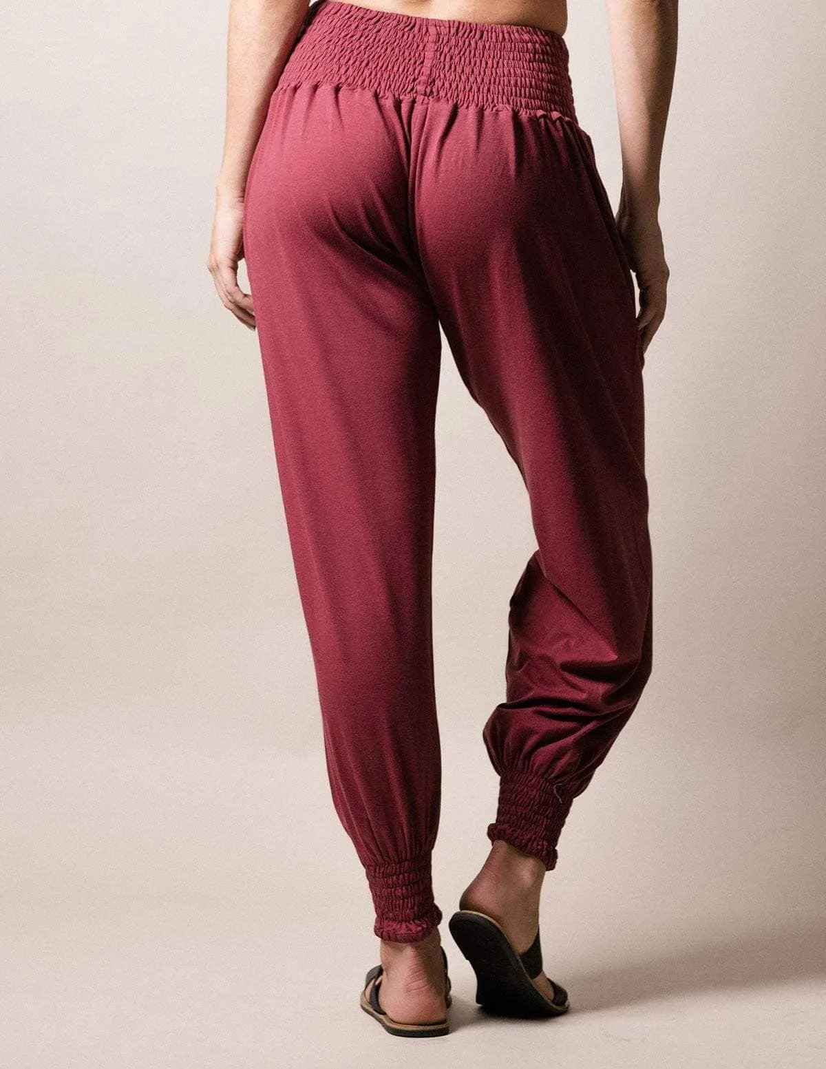 Bamboo Taj Pants - Tibetan Red