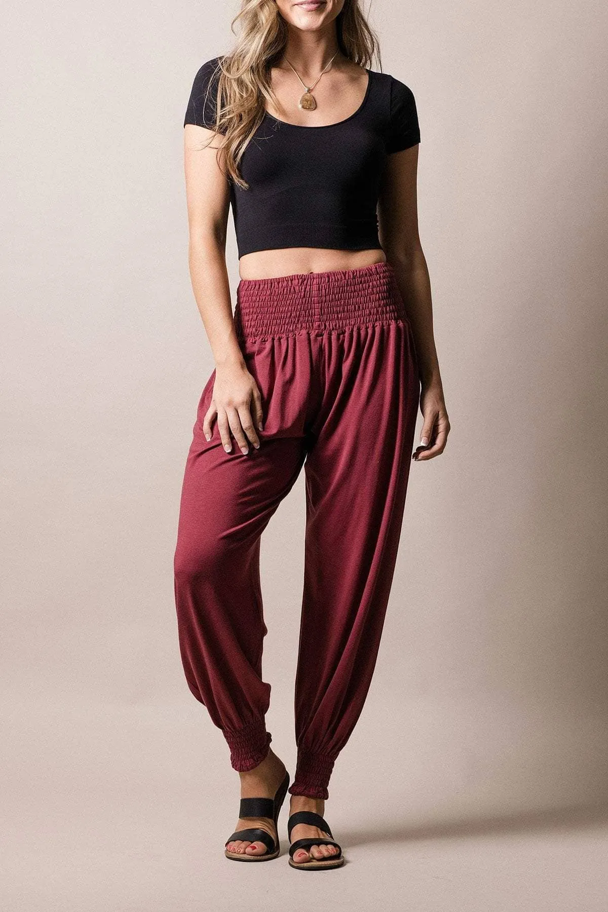 Bamboo Taj Pants - Tibetan Red