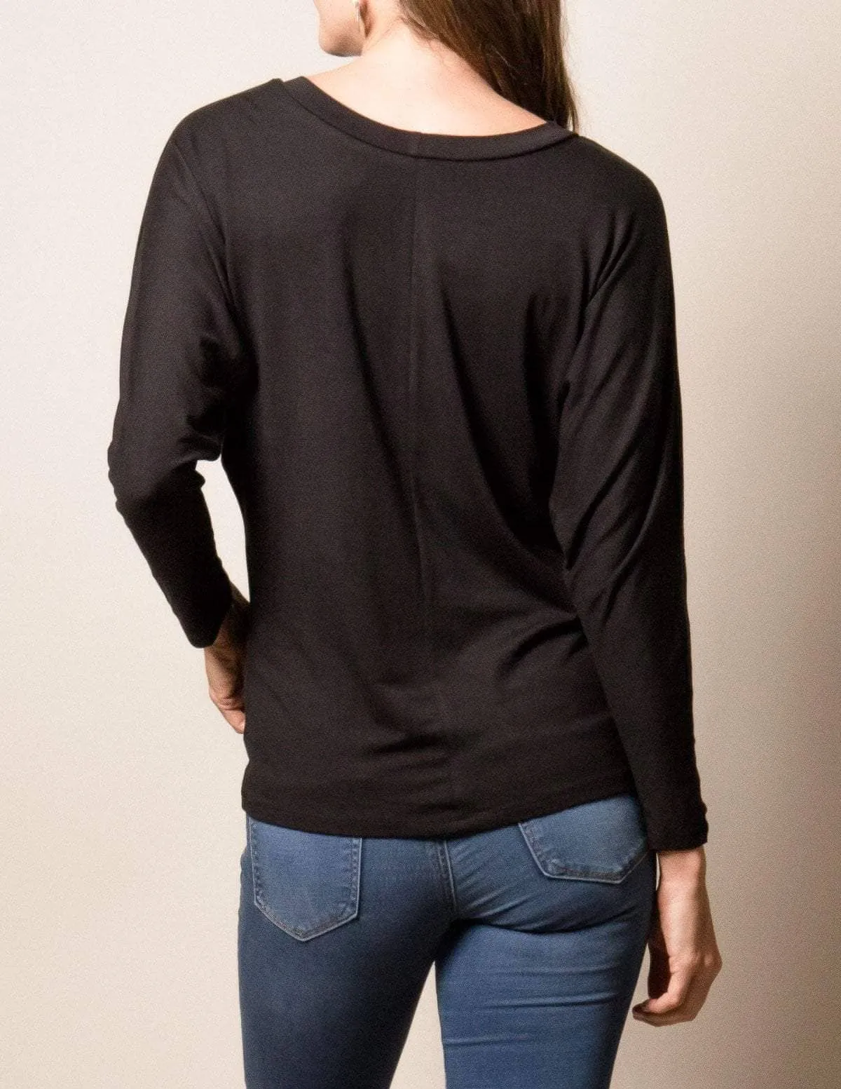 Bamboo/Organic Cotton Long Sleeve Dolman Top