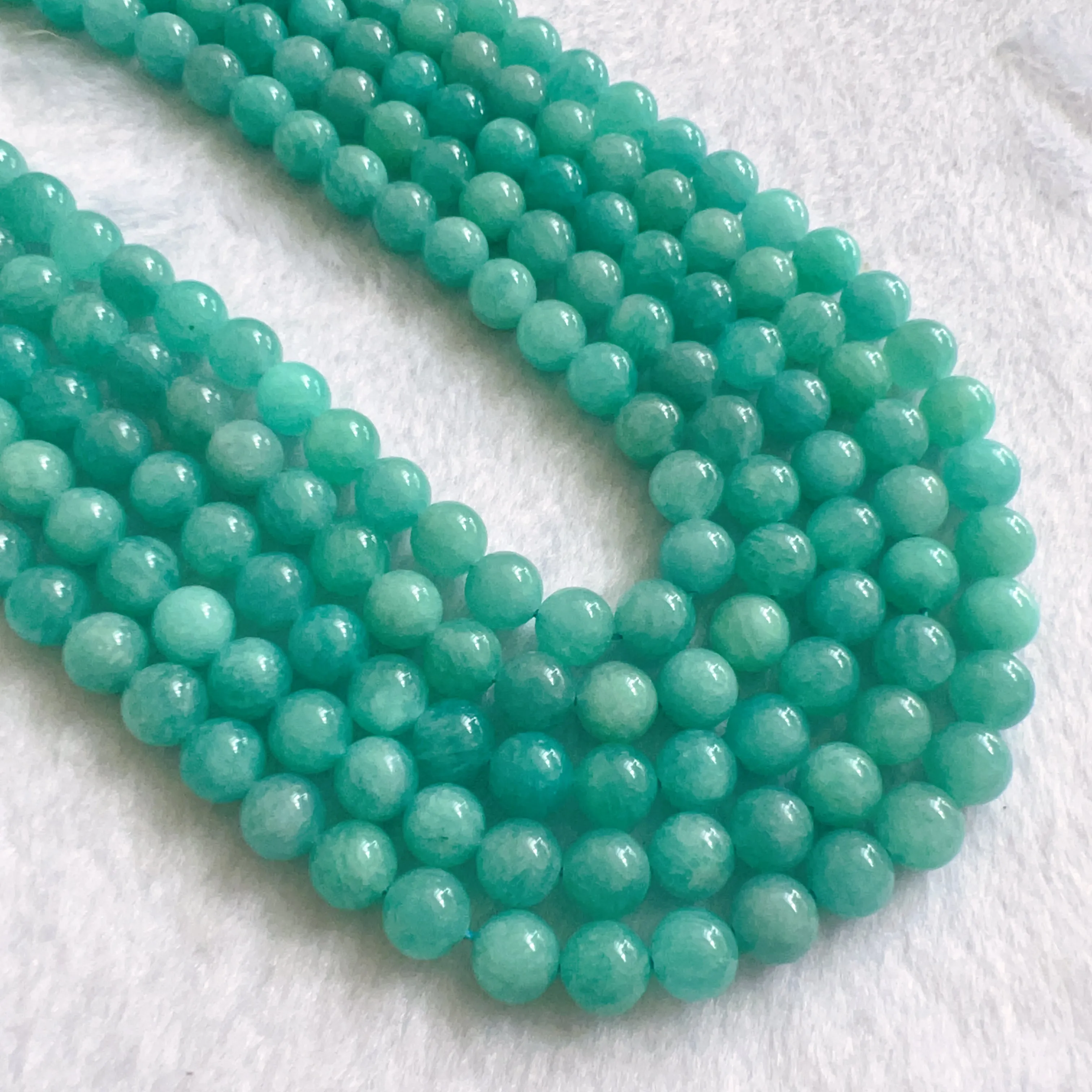 Best Quality in Strands 8mm Natural Old Mine Amazonite Round Bead Strands for DIY Jewelry Project DS