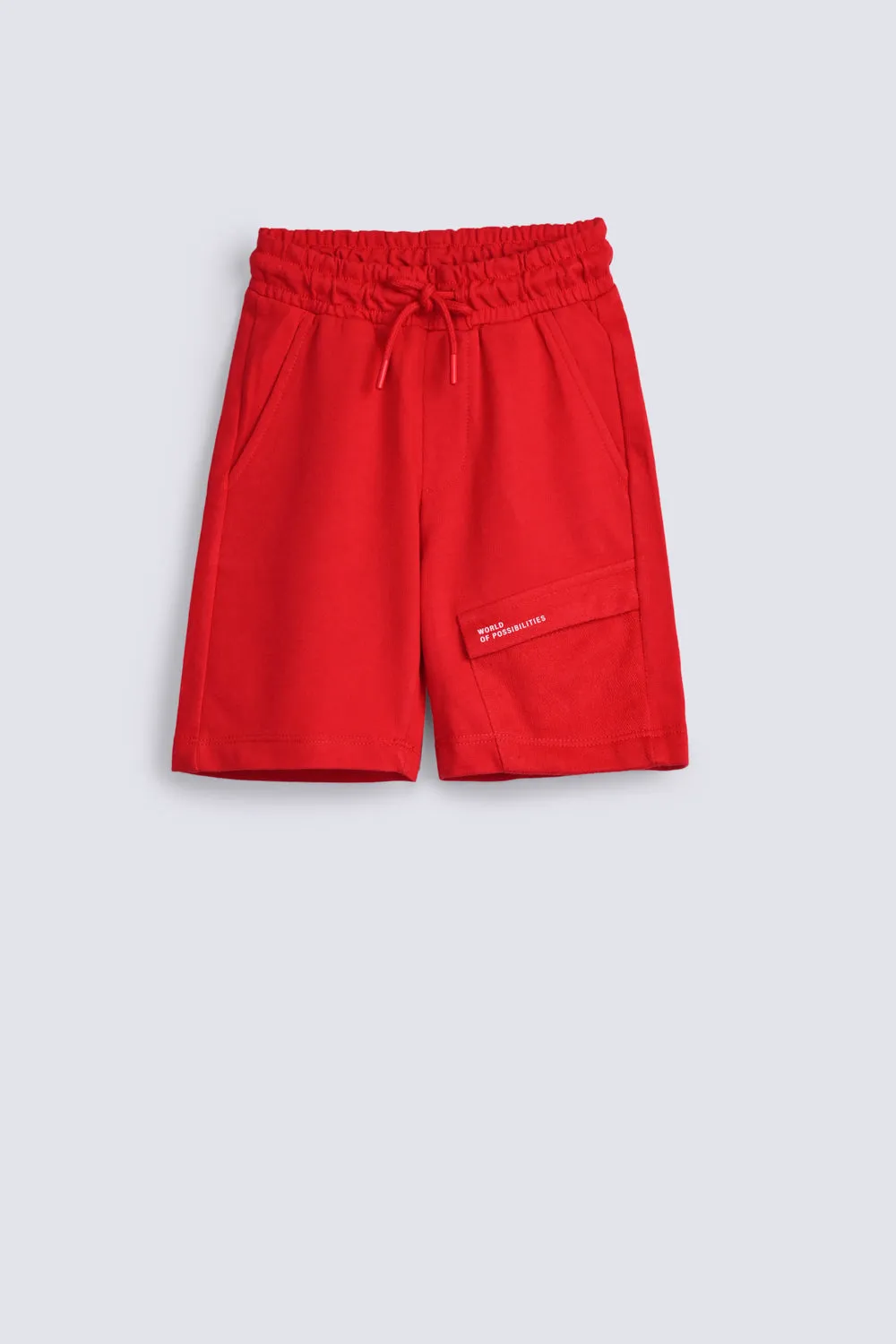 BOYS CROSS POCKET KNIT SHORTS