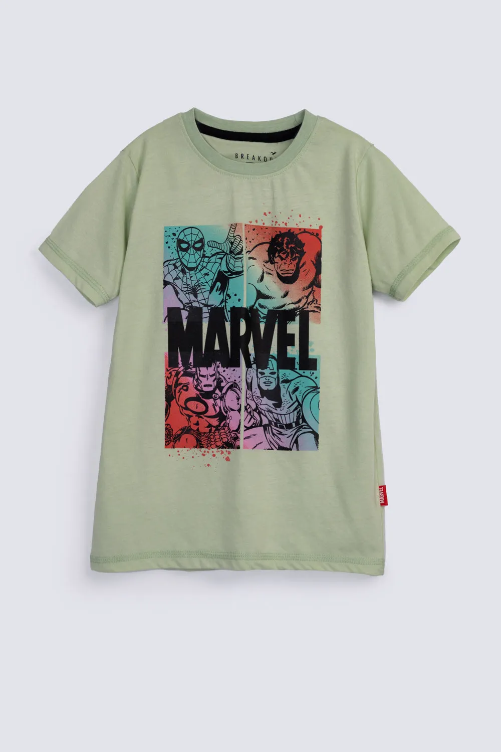 BOYS MARVEL PRINT TEE