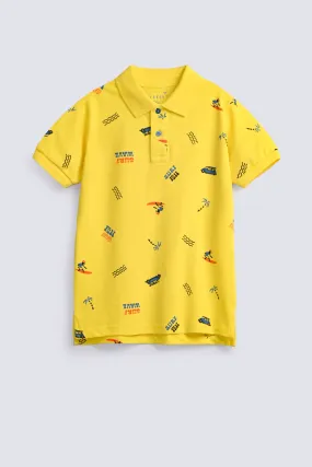 BOYS PRINTED POLO