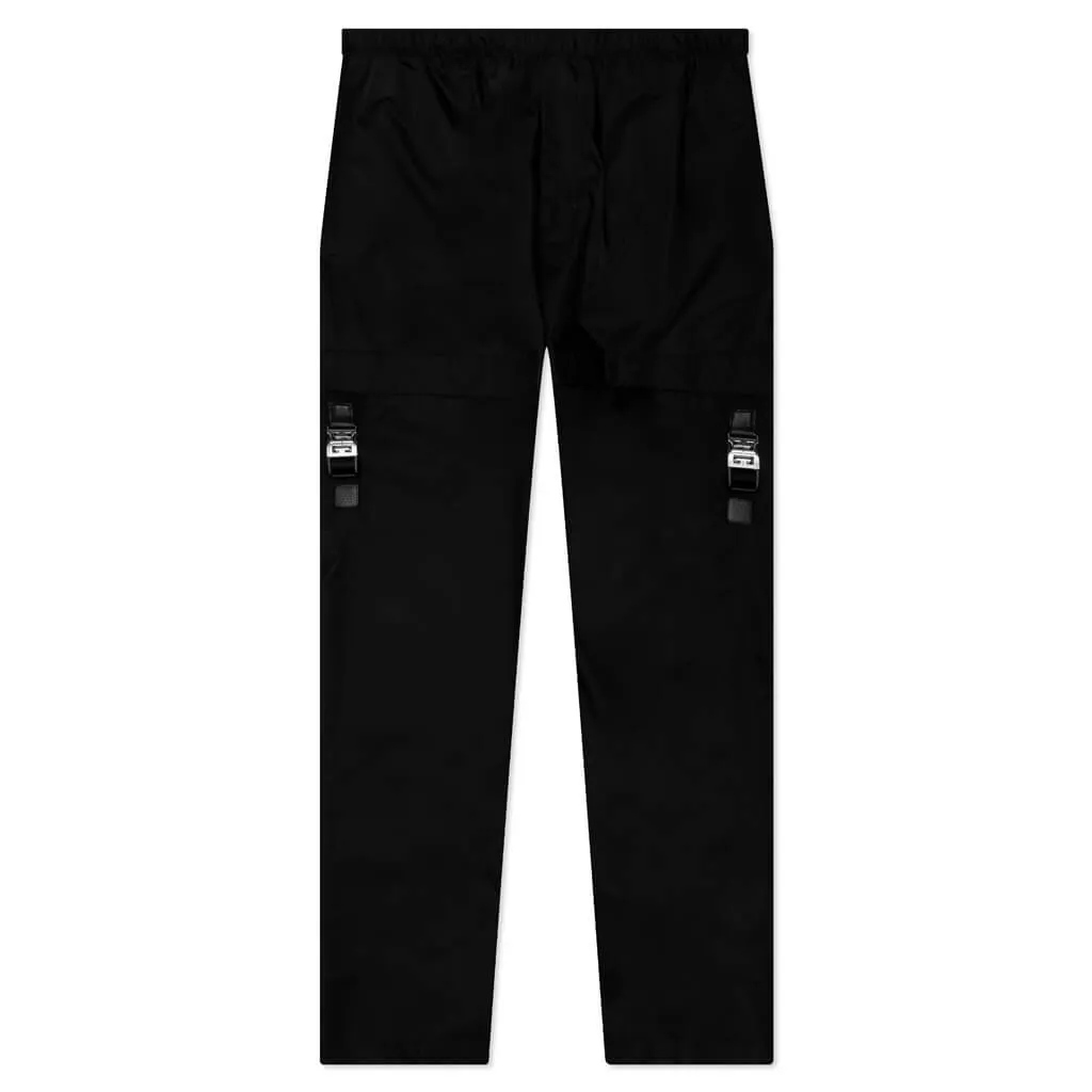 Buckle Cargo Pants - Black