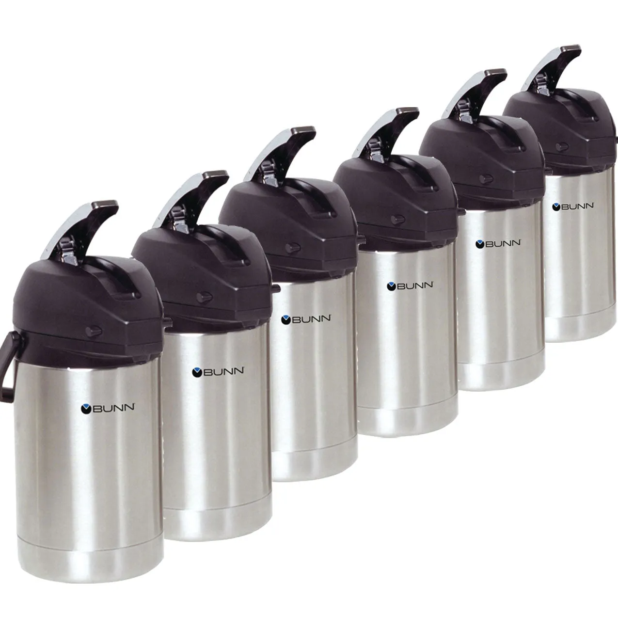 BUNN 2.5L Stainless Steel Coffee Airpot - Case of 6