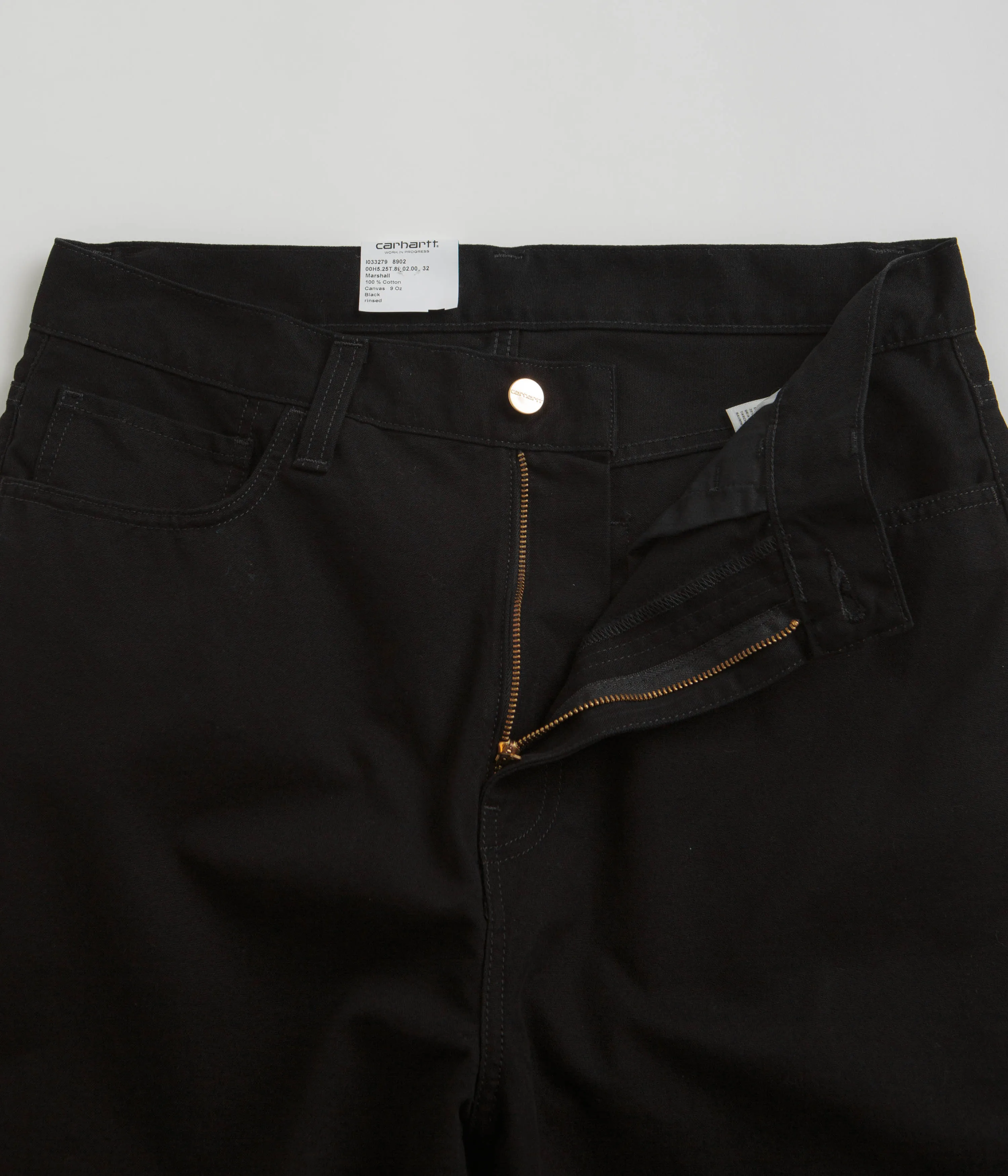 Carhartt Canvas Landon Pants - Black Rinsed