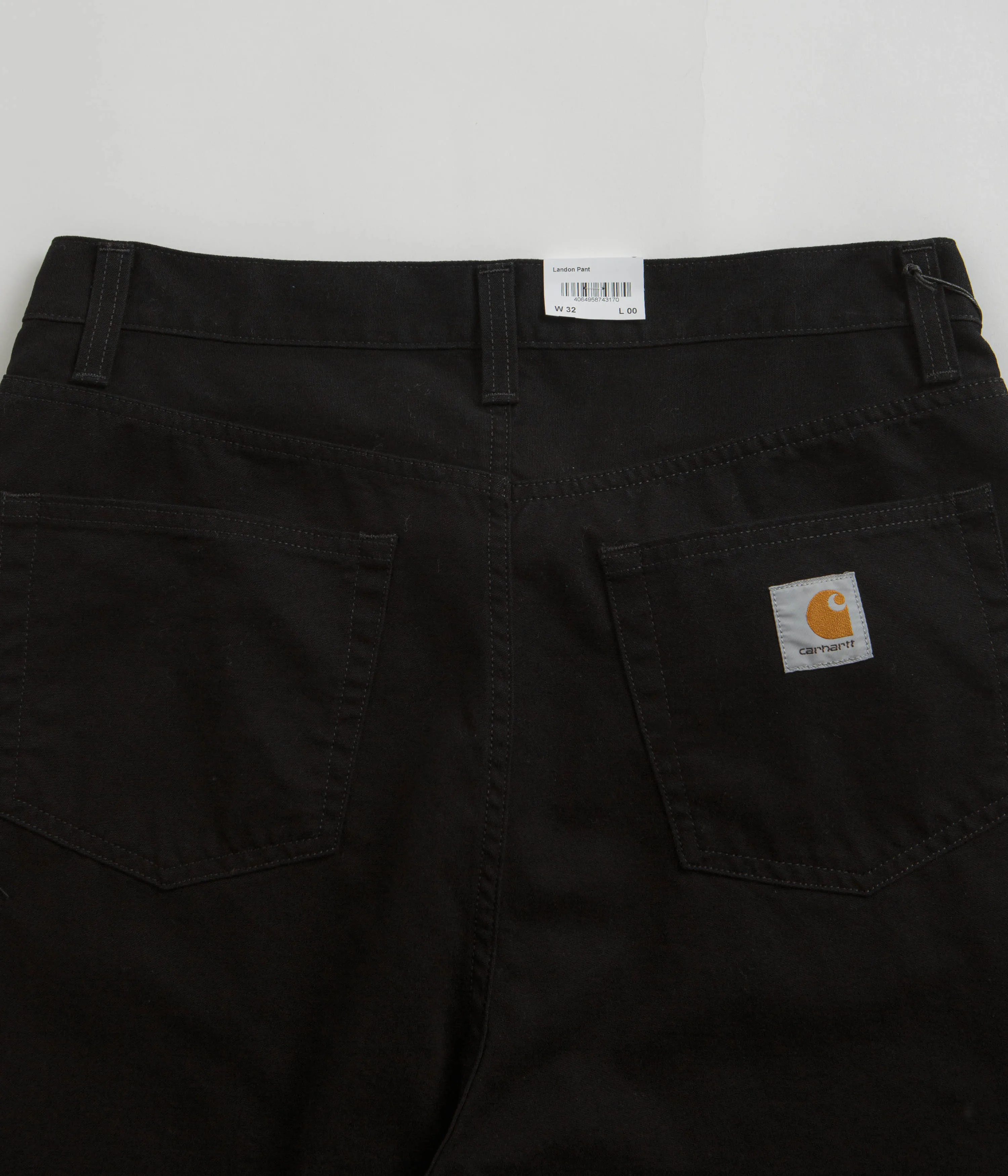 Carhartt Canvas Landon Pants - Black Rinsed