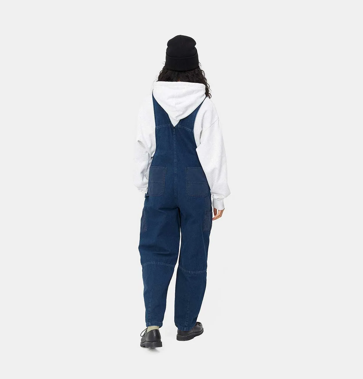 Carhartt WIP Women's Alma Bib Overalls in Blue Stone Washed