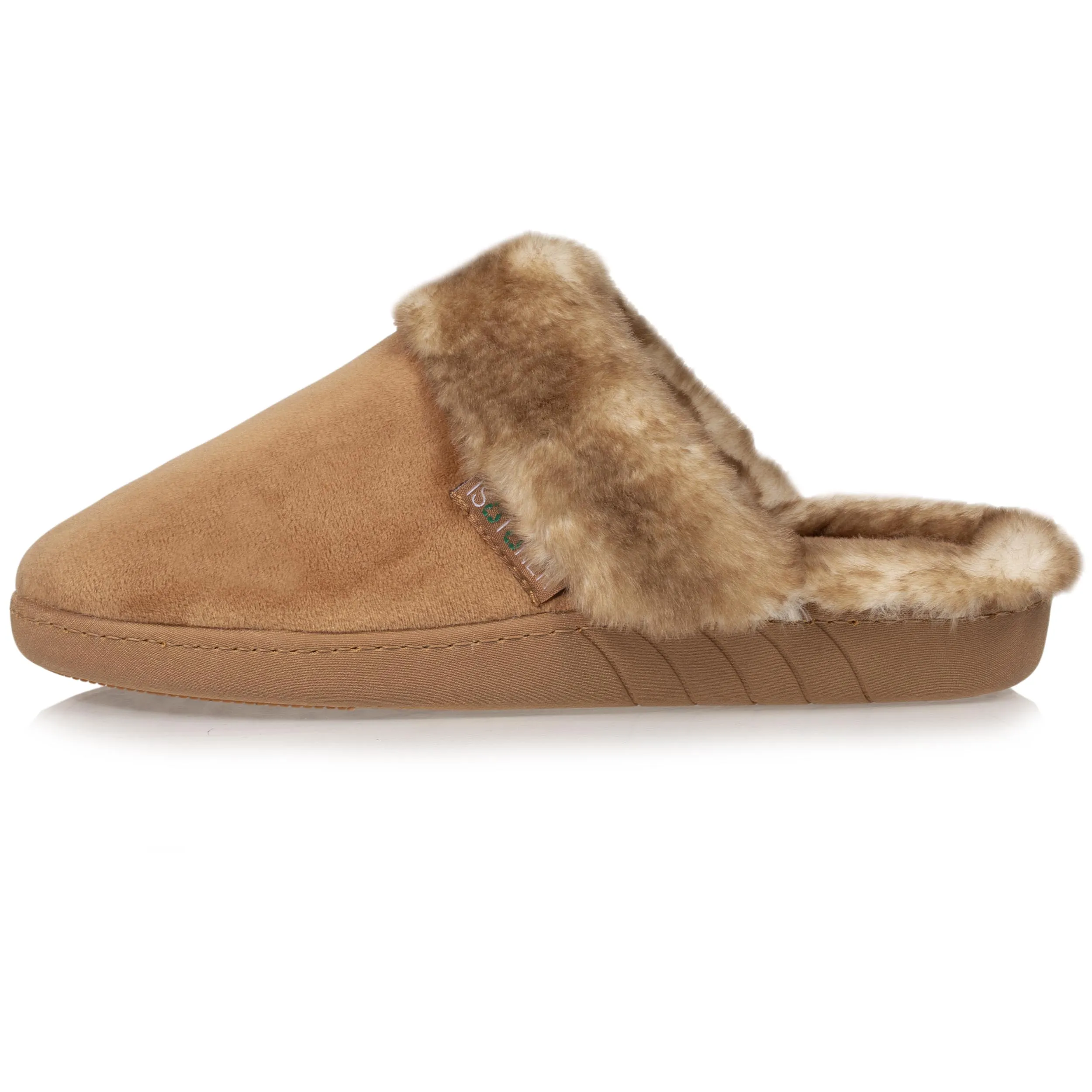 Chaussons mules recyclées Femme Camel