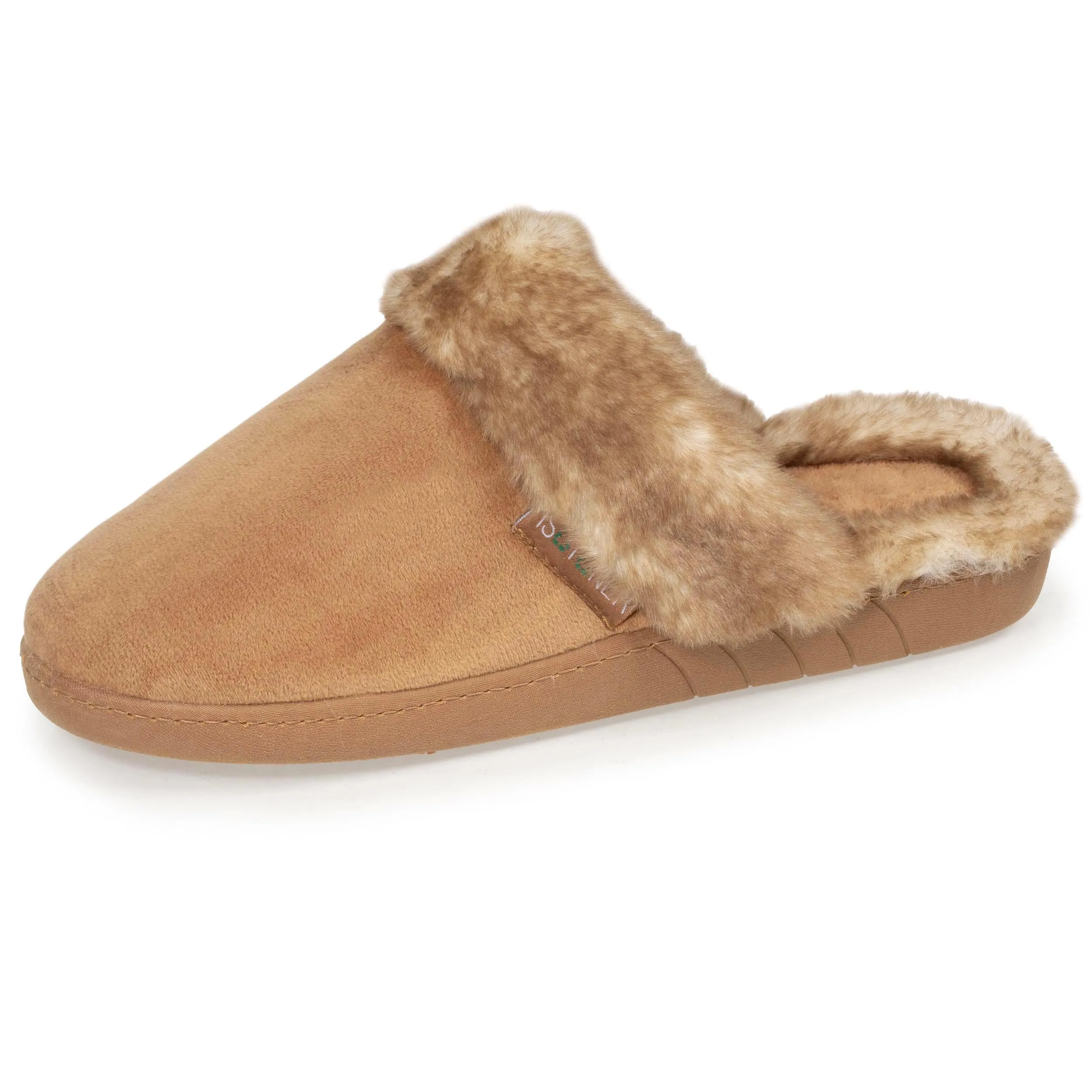 Chaussons mules recyclées Femme Camel