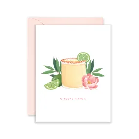 Cheers Amiga Margarita Card