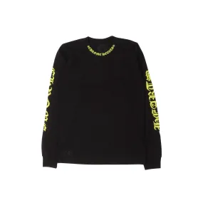 Chrome Hearts Neck Logo L/S T-Shirt "Black/Yellow"