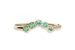 Cinq Emerald Ring