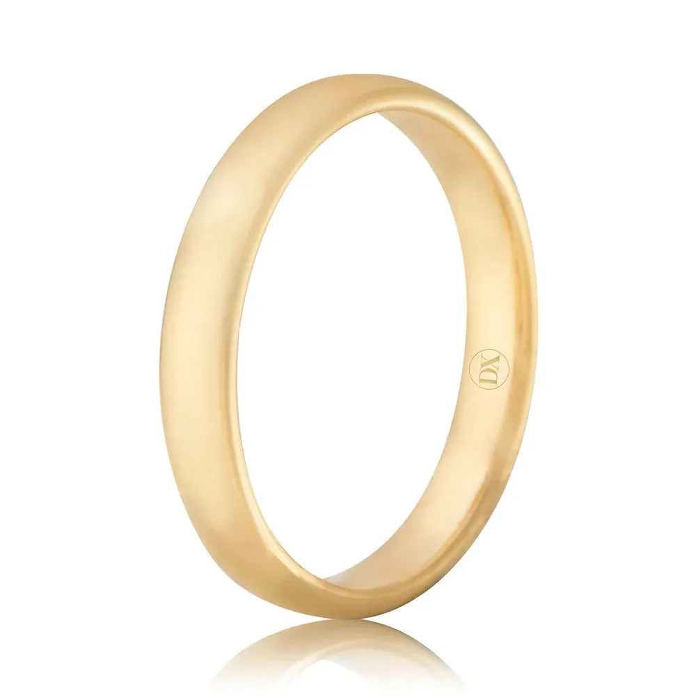 Classic Comfort 3mm - 9ct Yellow Gold