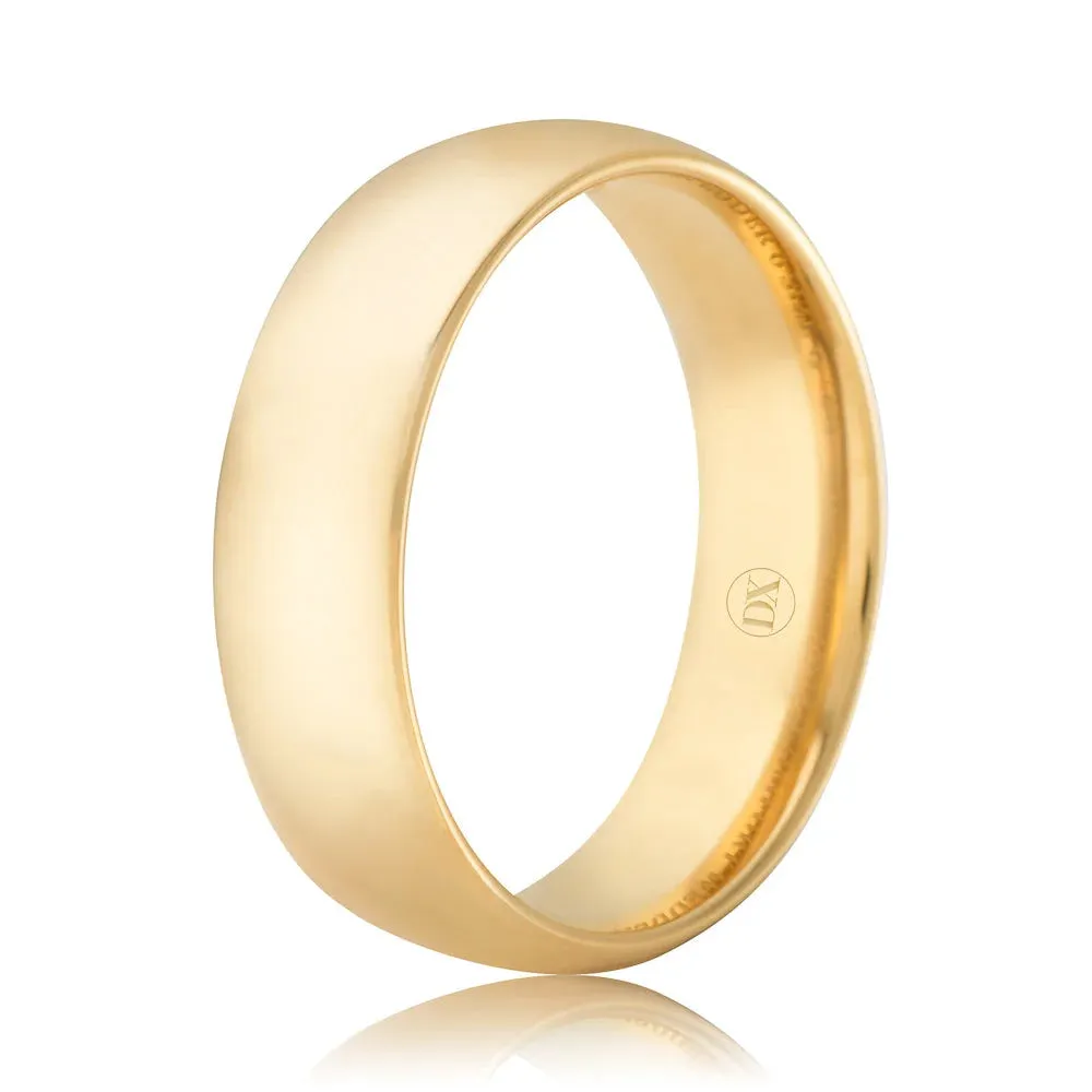 Classic Comfort 6mm - 9ct Yellow Gold