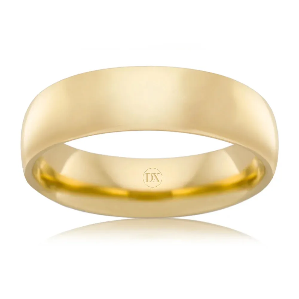 Classic Comfort 6mm - 9ct Yellow Gold