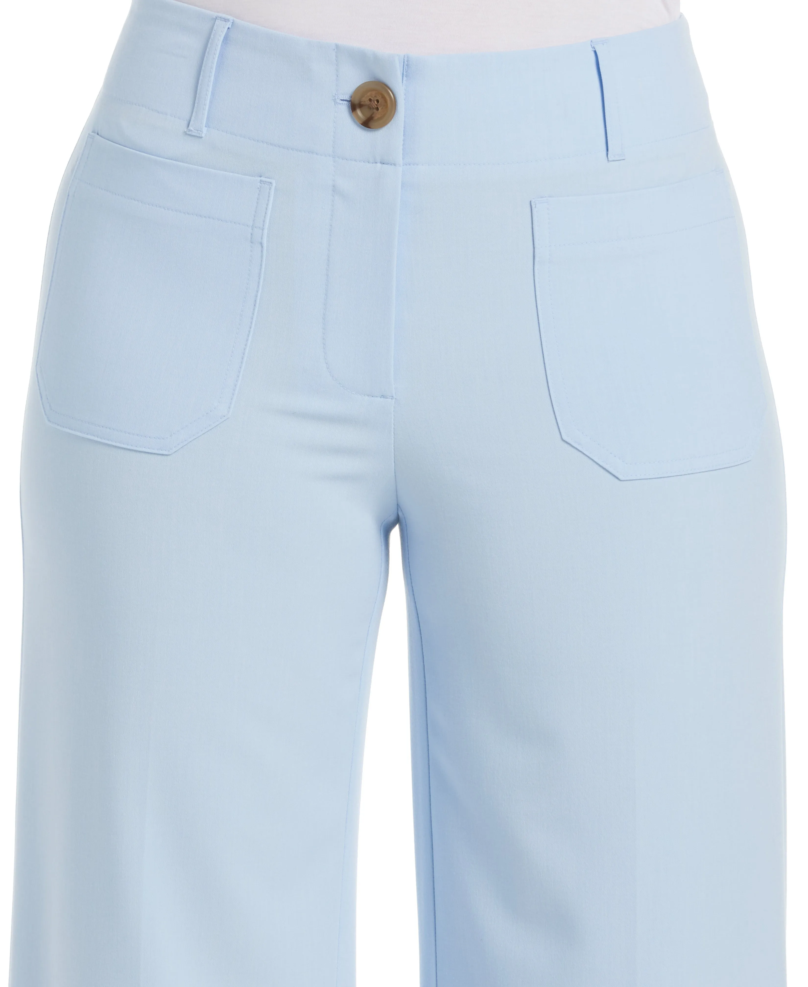 Classic Fit Cropped Column Gabardine Ankle Pant