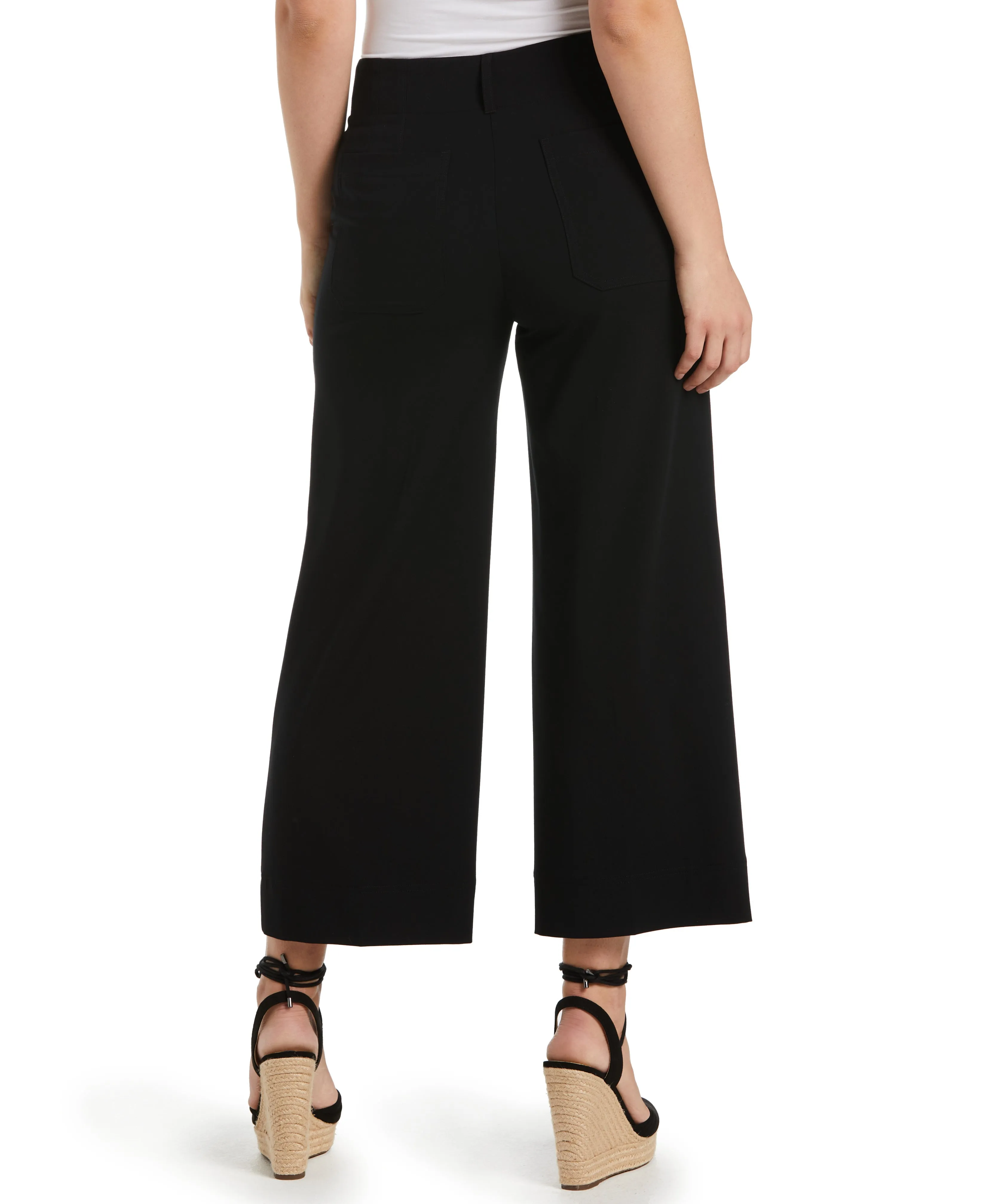 Classic Fit Cropped Column Gabardine Ankle Pant